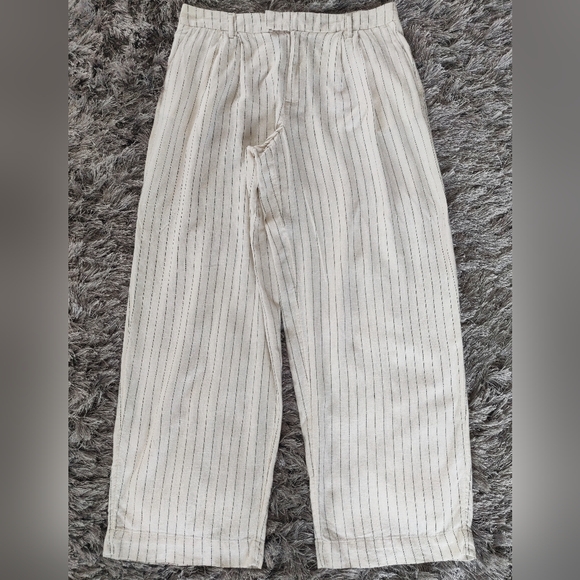 Wide Leg Linen Trousers. - Picture 3 of 12